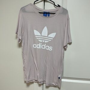 Adidas Trefoil Baby Pink Short Sleeve T-Shirt Size Medium